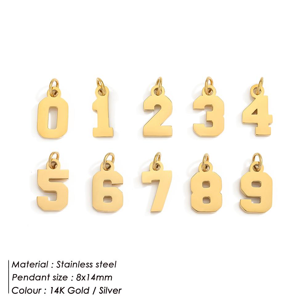 EMANCO Stainless Digital Accessories Pendant Necklace Charms Necklace Cosplay Jewelry Gift for DIY Jewelry Making