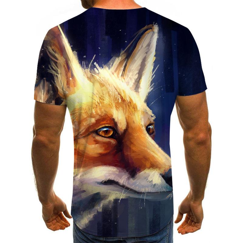 Весна Лето Мужская Женская Футболка с Принтом Акварельный Кот Искусство 3D Футболка Рубашки Большого Размера