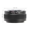 FOTGA High Precision Lens Mount Adapter Ring Aluminum Alloy Replacement for Pentax K-Mount Lens To