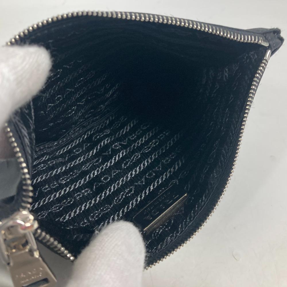 PRADA 2M1214 Makeup pouch Cosmetics Pouch Skull Clutch bag Pouch Nylon Black