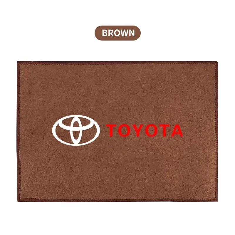 Car Wash Towel Suede Microfiber Cleaning Rag Cloth For Toyota RAV4 Camry Corolla Levin Yaris Reiz Vios Highlander CHR Avalon