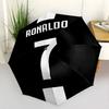 Ronaldo's Iconic Number Seven Outdoor Automatic Umbrella Compact & Durable 8-Rib Design Foldable Design for Women/Men Elegant Women's Umbrella