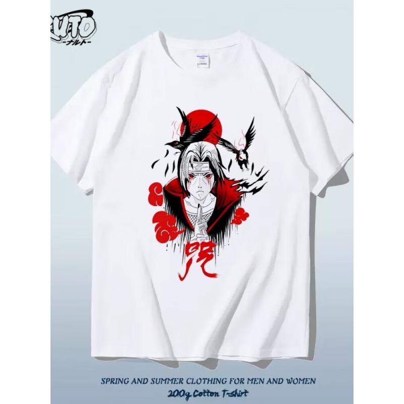 Japanese Style Personalized Naruto Anime Childrens Tshirt Pure Cotton Printed Parentchild Casual Fashion Tshirt