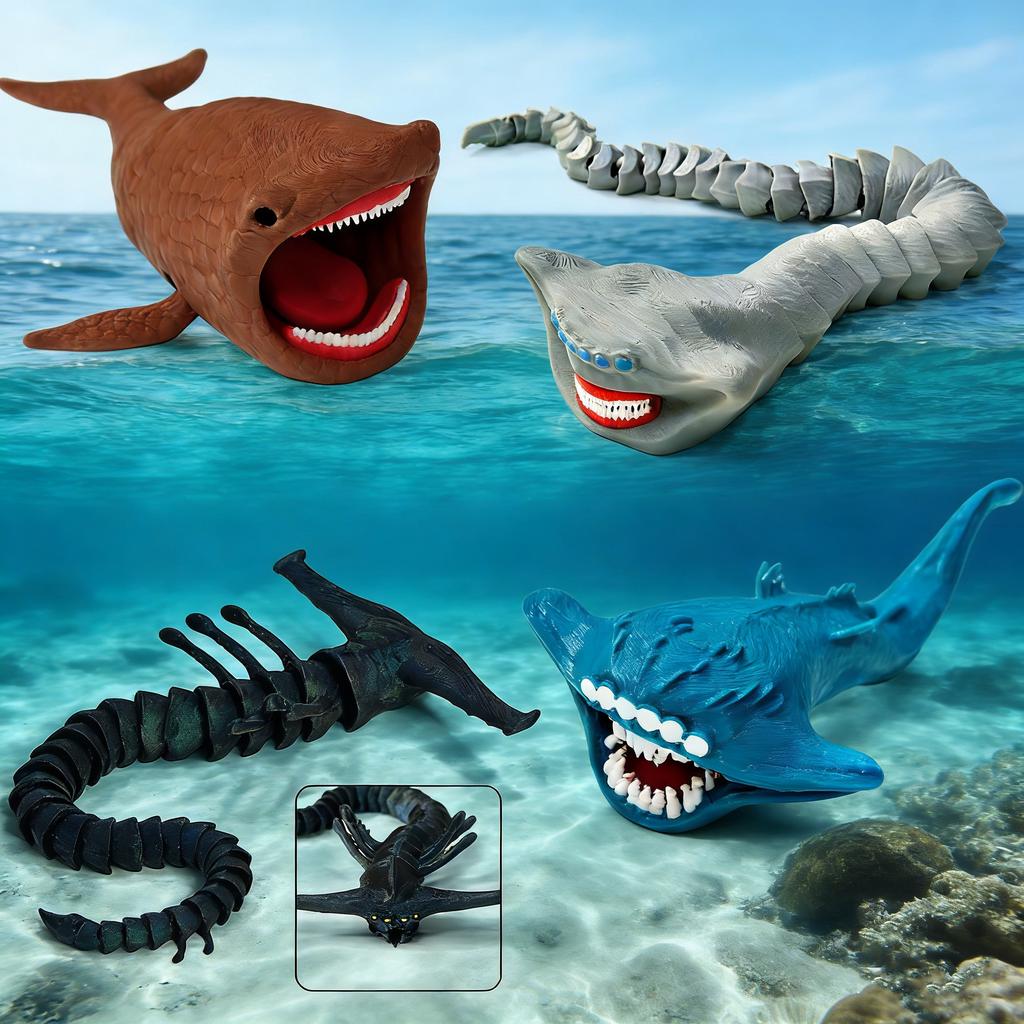 2026 Bloop Пожиратель Морей Гран Маха 3D Печатная Фигурка Действия Subnautica Модель Креативная Игрушка для Дня Рождения Рождества Коллекционный Подарок