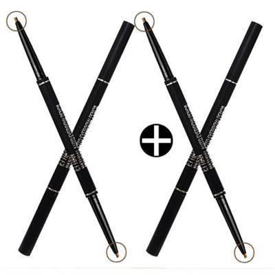 Карандаш для бровей Etienne Natural Dual Auto - черный 1+1 двойной карандаш, коллекция из 6 цветов, 04_черный коричневый 1+1, 2 шт.