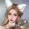 Женские кошачьи ушки на голову плюшевый ободок модное кружево женская повязка для волос косплей головной убор повязка на голову для девочки аксессуары для волос для вечеринки по случаю дня рождения