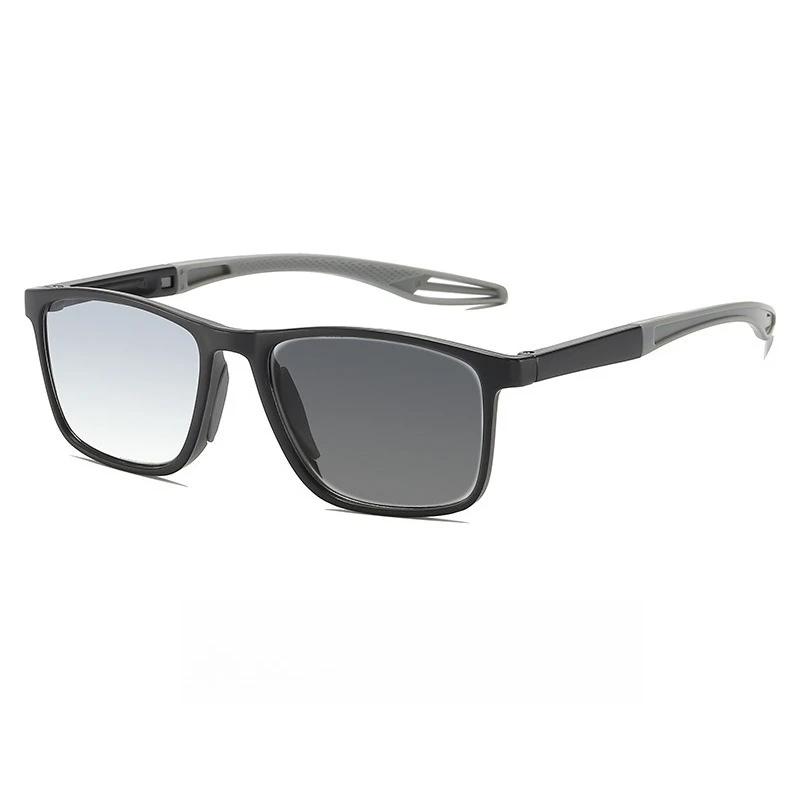 Unisex HD Sports Photochromic Reading Glasses Fashion Non-slip Anti Blue Light Eyeglasses UV Protection Diopter +1.0 TO +4.0
