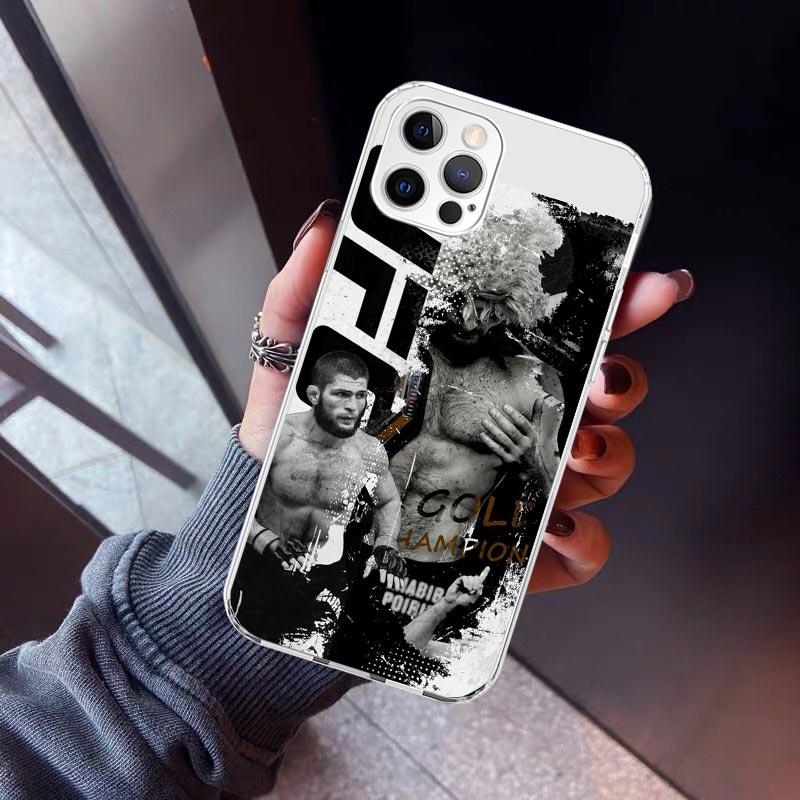 Чехол для телефона Хабиба Нурмагомедова для iPhone 17 Air 11 13 Mini 14 15 Plus 16 12 Pro Max 16E SE 7 8 С рисунком Мягкий ТПУ Задняя крышка 17