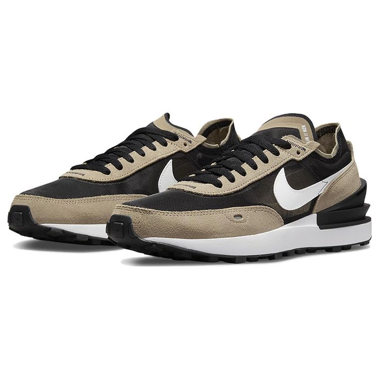 Nike Мужские кроссовки Waffle One Black Khaki белые DA7995-002