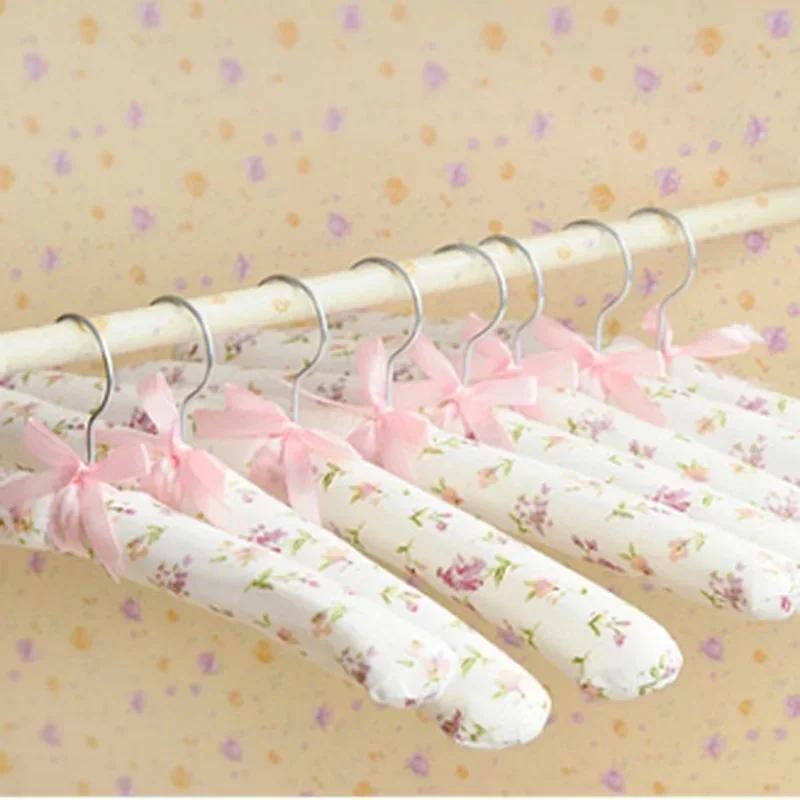 5 шт. Губчатые вешалки для одежды Нескользящие Экономящие место Вешалка для платьев Крючок Сушилка Вешалки для одежды Случайный цвет