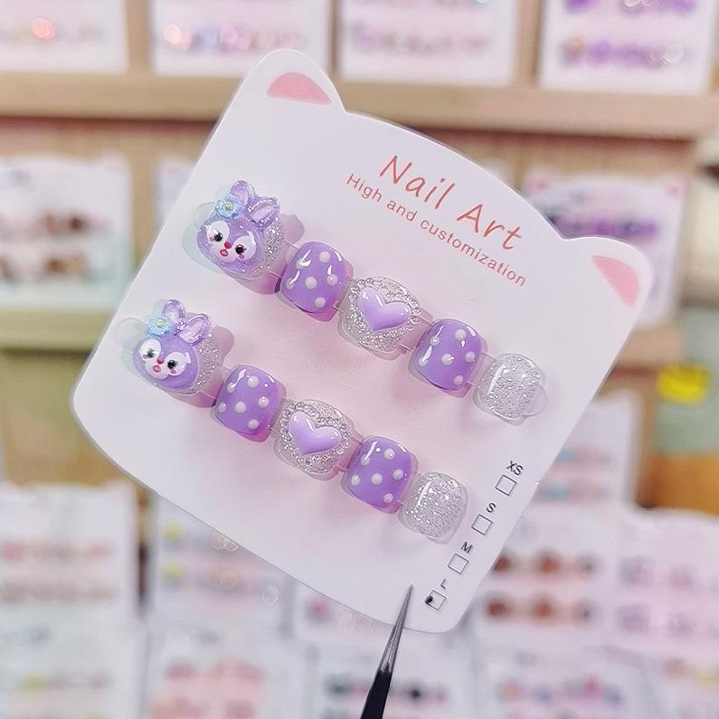 Многоразовые носимые наклейки для нейл-арта Sanrio StellaLou для девочек от 3 до 12 лет
