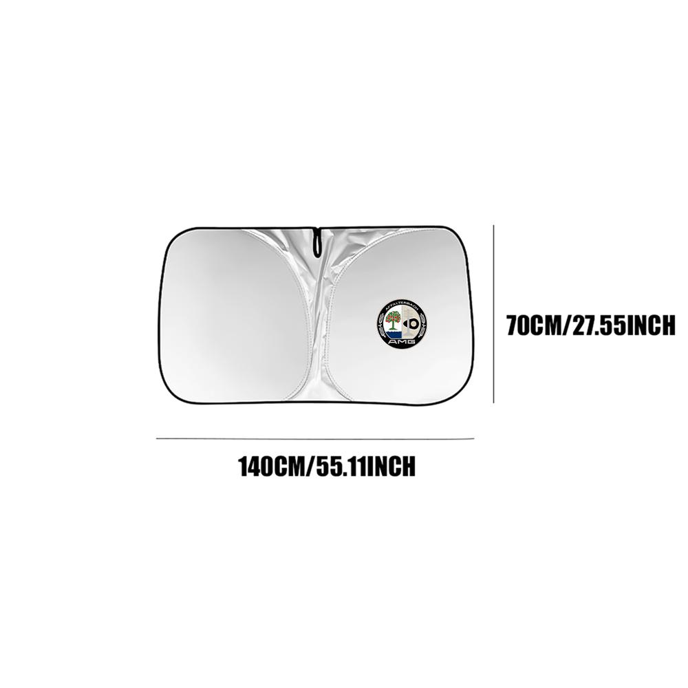 FSI1 1Pc Car Front Window Sunshade Shield Folding Windshield UV Block Cover For Mercedes Benz A C S Class W211 GLC GLE CLA AMG