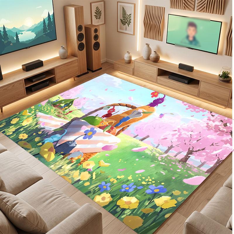 Pikmin Rug Soft Thick Non Slip Floor Carpet for Bedroom Living Room Home Decor