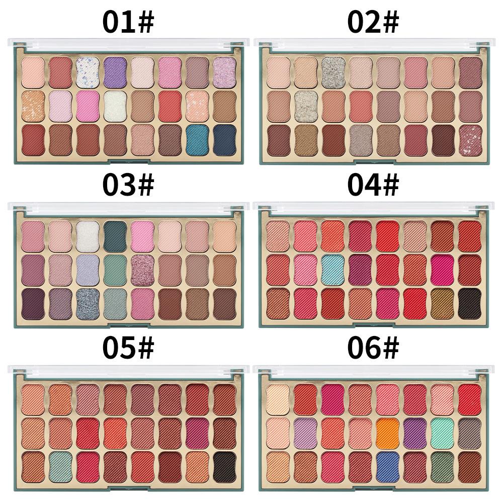 MISS ROSE 24-в-1 Изысканные тени для век для девочек Матовые мерцающие профессиональные тени для макияжа