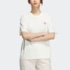 Adidas Женские футболки с короткими рукавами и логотипом Originals Trefoil, белые IK8628
