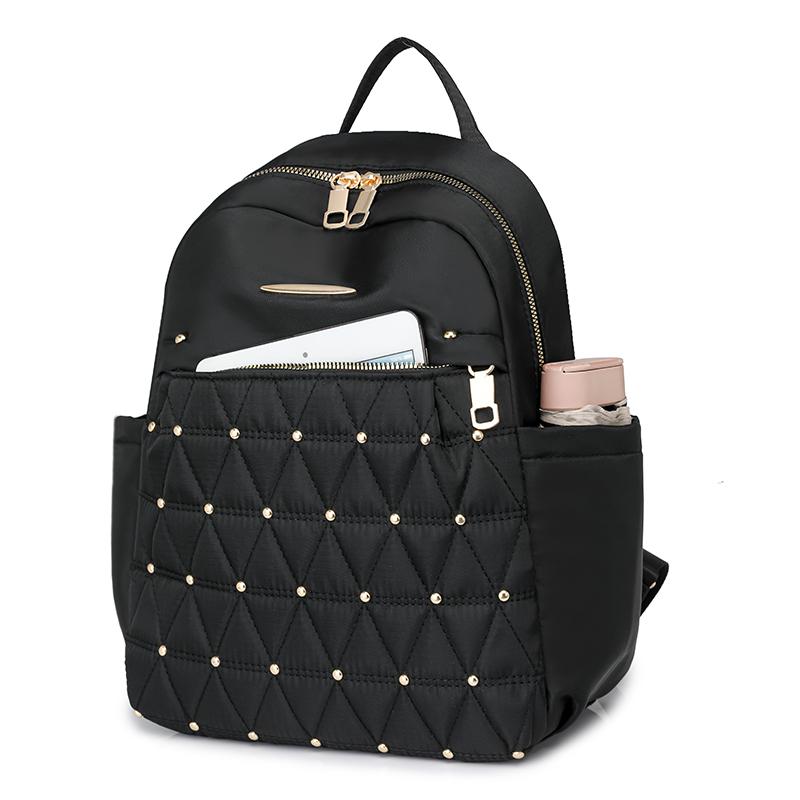 Ромбовидная вышивка рюкзак женский рюкзак большой емкости водоотталкивающий дорожный рюкзак