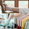Women Winter Warm Cute Cotton Elastic Hosiery Knit Striped Socks