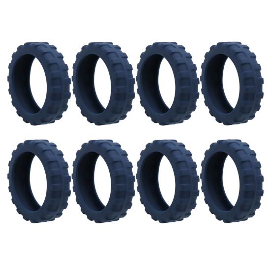 8 шт. Чехлы на колеса для багажа Износостойкие толстые Уменьшают шум Защита колесиков Предотвращают царапины Нескользящие защитные чехлы на колесики для багажа