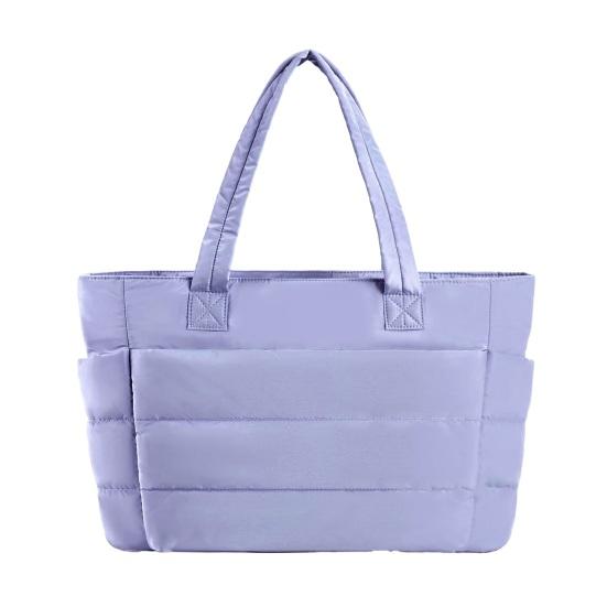 Женская сумка через плечо, стеганая сумка-тоут, большая вместимость, легкая, водонепроницаемая, с несколькими карманами, сумка для ноутбука, для работы, путешествий, спортзала