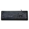 Ergonomic USB Interface Multimedia LED White Backlight Keyboard for Old Man