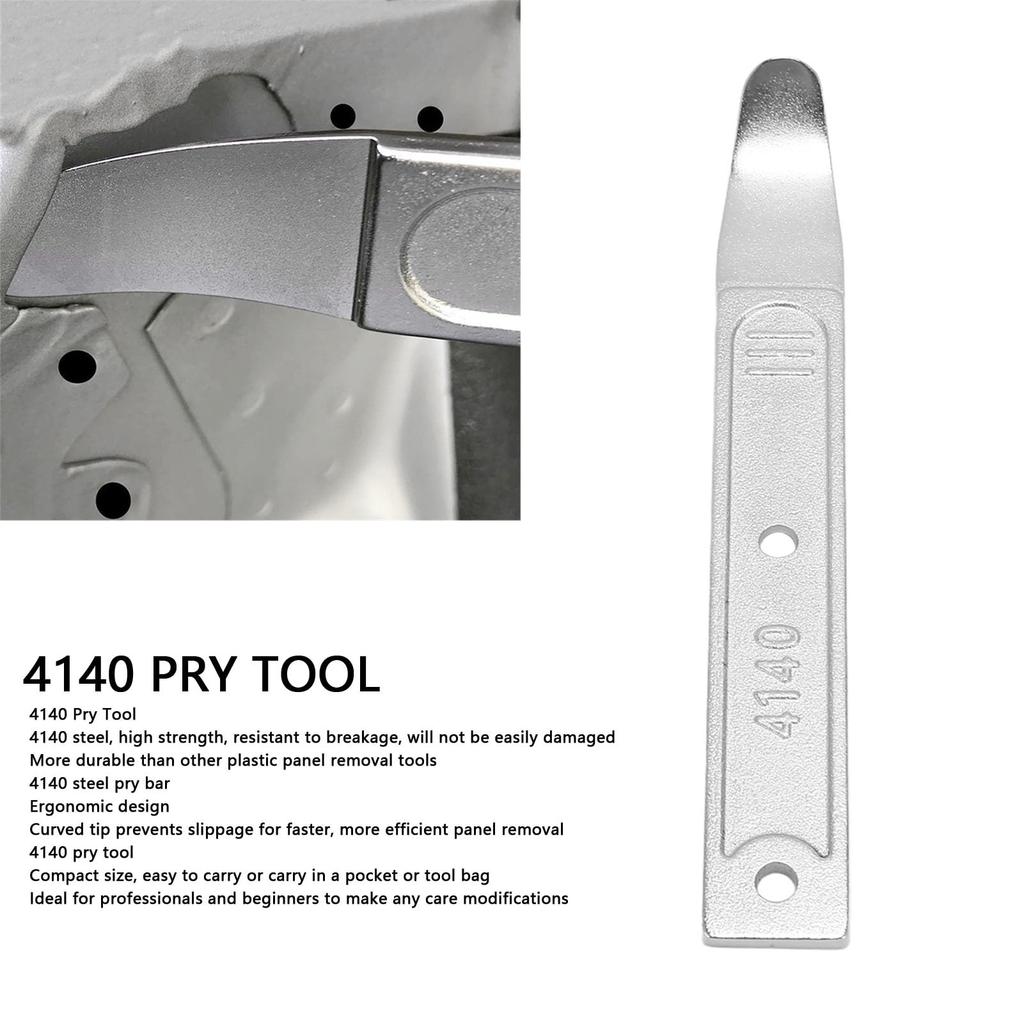 [Walfront] Steel Upholstery Stripping Tool Trim Removal Tool High Strength 4140 Auto Upholstery Console Panel Clip Clamp Removal