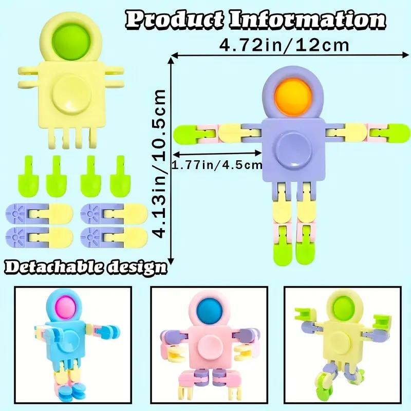 Механический робот-астронавт с механической деформацией и вращением, игрушечный самолет с ручным управлением, интерактивный дрон для детей, подарок