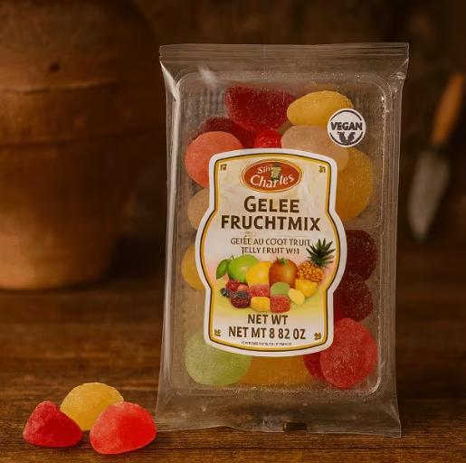 SirCharles Fruit Jelly with Sugar Sprinkles 250 g