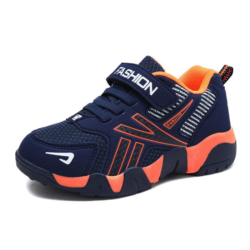 Children's Shoes 24 Spring and Autumn Boys Mesh Shoes 6-12 Years Old Lightweight Breathable Soft-soled Student Running Sports Shoes