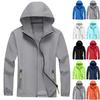 Men's Summer Light And Solid Color Outdoor Loose Large-sized Sun-protective Clothing, Waterproof Windbreaker Jacket
