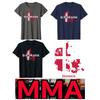 Дания Датский флаг ММА кикбоксинг UFC муай тай футболка карта ретро винтаж 3D принт мужчины женщины унисекс короткий рукав круглый вырез