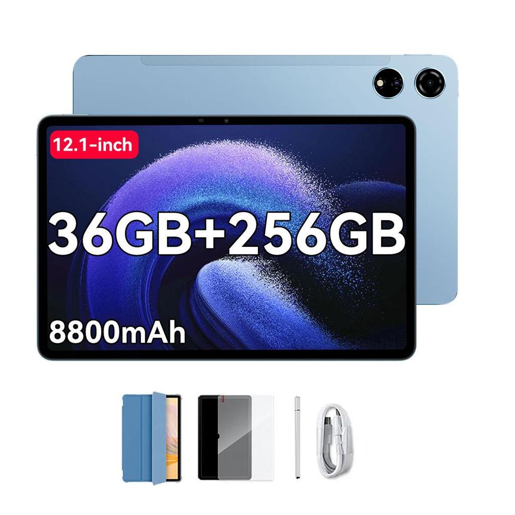 Blackview MEGA 3 AI MTK G100 12.1 Inch 8800mAh Android 15 Tablet 12GB RAM 256GB ROM Storage