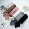 Coffee Color Faux Fur Rabbit Women Autumn Winter Thicken Warm Knitted Wool Scarf Neck Guard Scarves