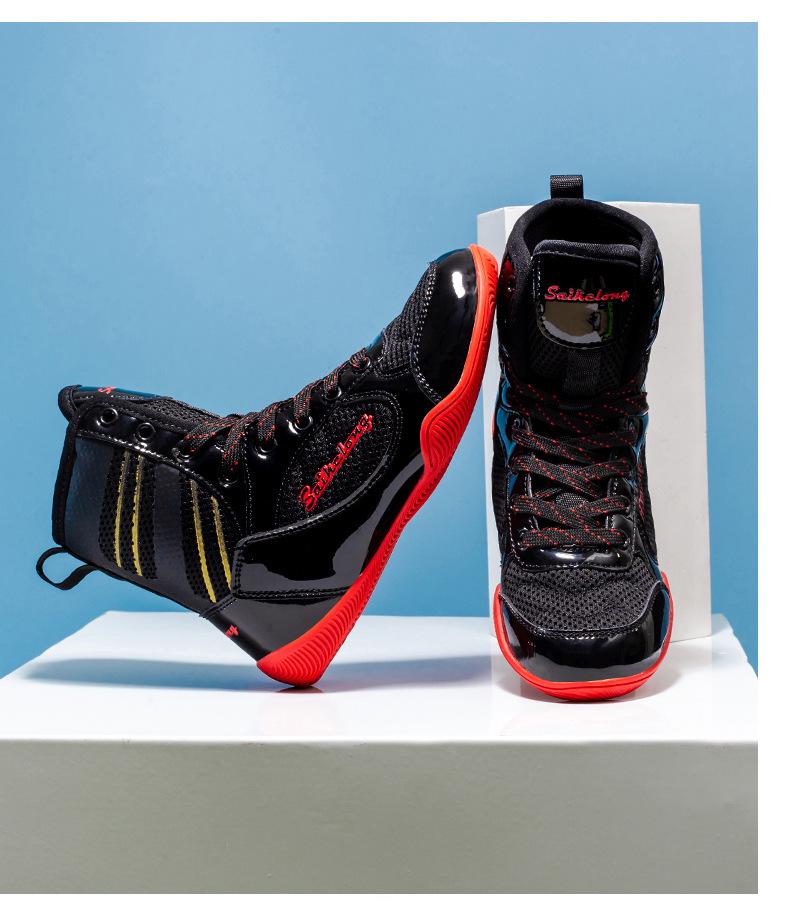 Мужские и детские борцовки и боксерки с высоким верхом для тренировок в зале