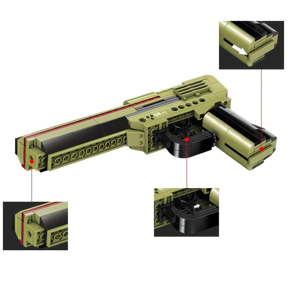 200 шт. 3 в 1, модель пистолета-строительного блока, может изменить 3 формы, строительные блоки, игрушки, кирпичи, игрушки, детские развивающие головоломки для мальчиков, подарок, оружие, сращивание игрушек