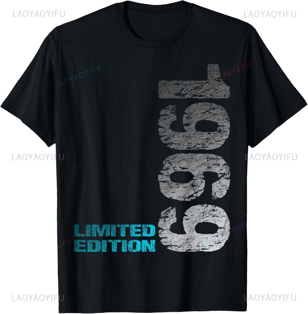 Ограниченная серия 1969 56-й День Рождения Родился в 1969 Футболка Печать Оригинальный Дизайн Подарки Футболки Y2k Мужская Одежда Camisas Streetwear
