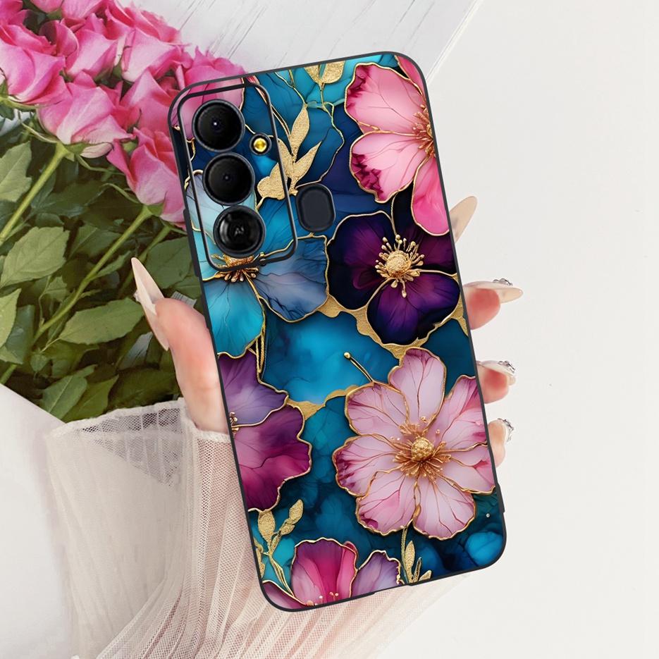 Чехол для Tecno Pop 6 GO BE6j Милый Лев Модный Расписной Чехол Мягкий ТПУ Чехол для Телефона Для Tecno Pop 6 Pro BE8 Pop6 GO Задняя Крышка Сумки