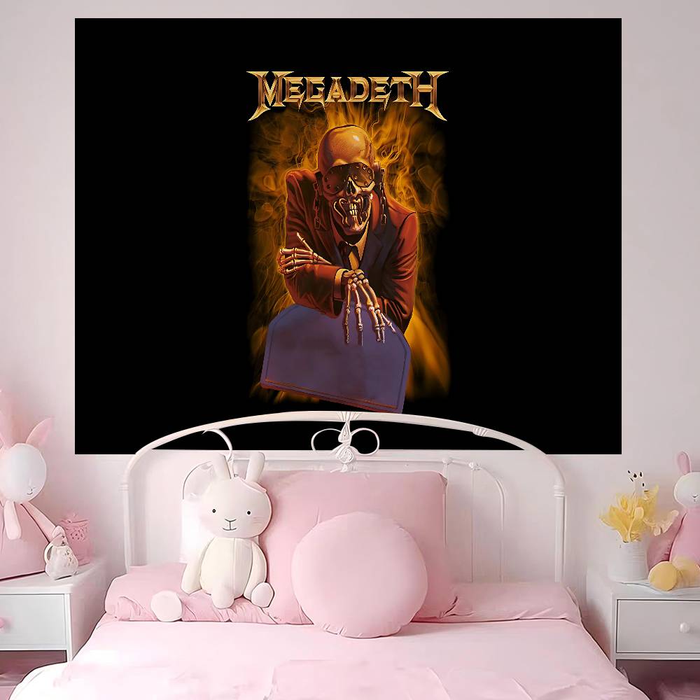 Рок-группа Megadeth Хиппи Настенные Гобелены Бохо Настенные Гобелены Мандала INS Домашний Декор