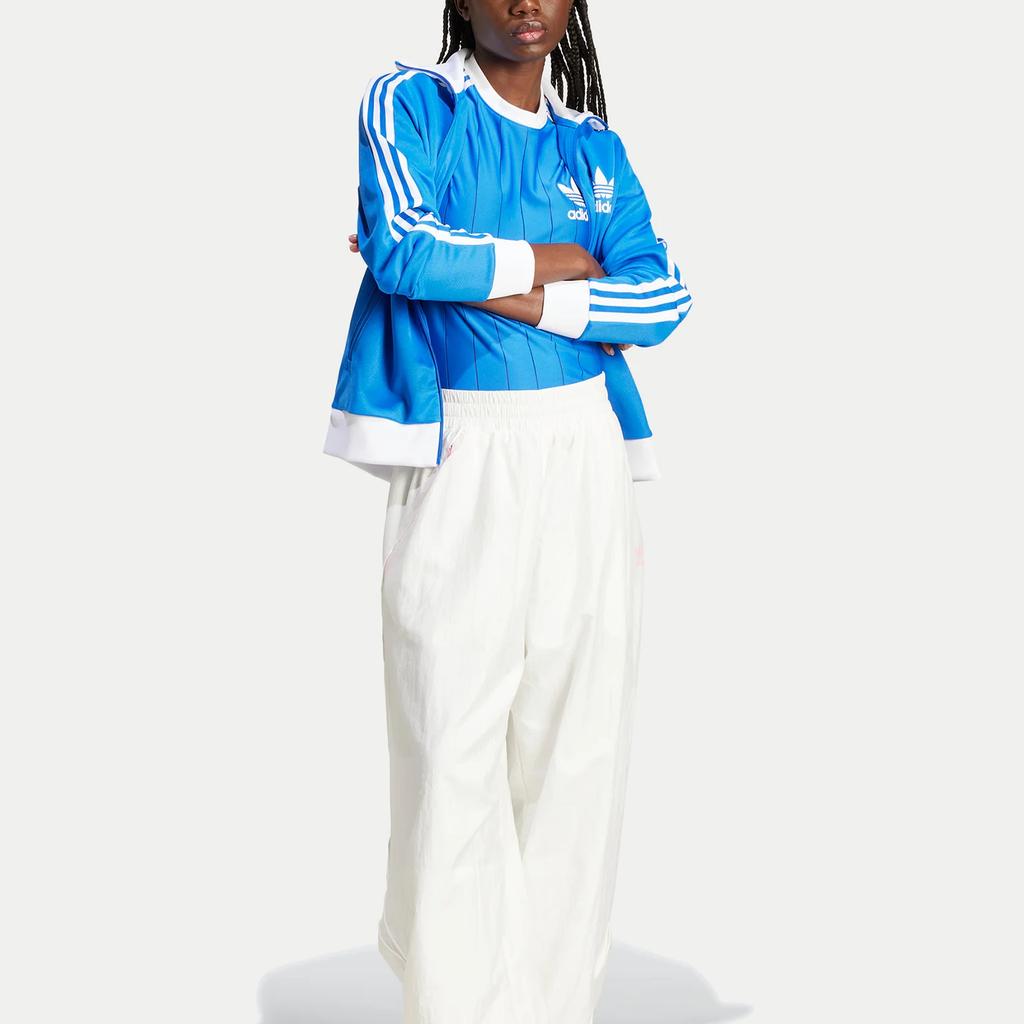 adidas Adicolor 3-полосатая свободная мягкая легкая футболка с коротким рукавом женская синяя IY7233