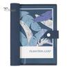 A5 B5 Binder Notebook 120 Pages Artificial Leather Cover Lined Loose-leaf Notebook Metal Snap Personal Journal