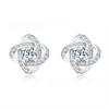 Silver Plated Earrings S925 Silver Earrings Zircon Ball Women's Earrings Charm Jewelry Wedding