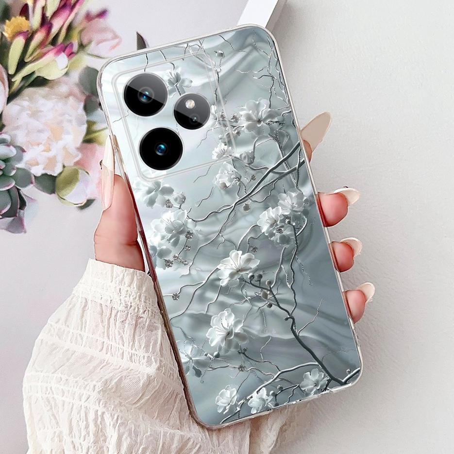 Чехол для Realme GT7 5G RMX5061 Новый Роскошный Расписной Мягкий Тонкий Чехол для Телефона Для Realme GT 7 Pro GT7 T RealmeGT 7T Fundas Бампер