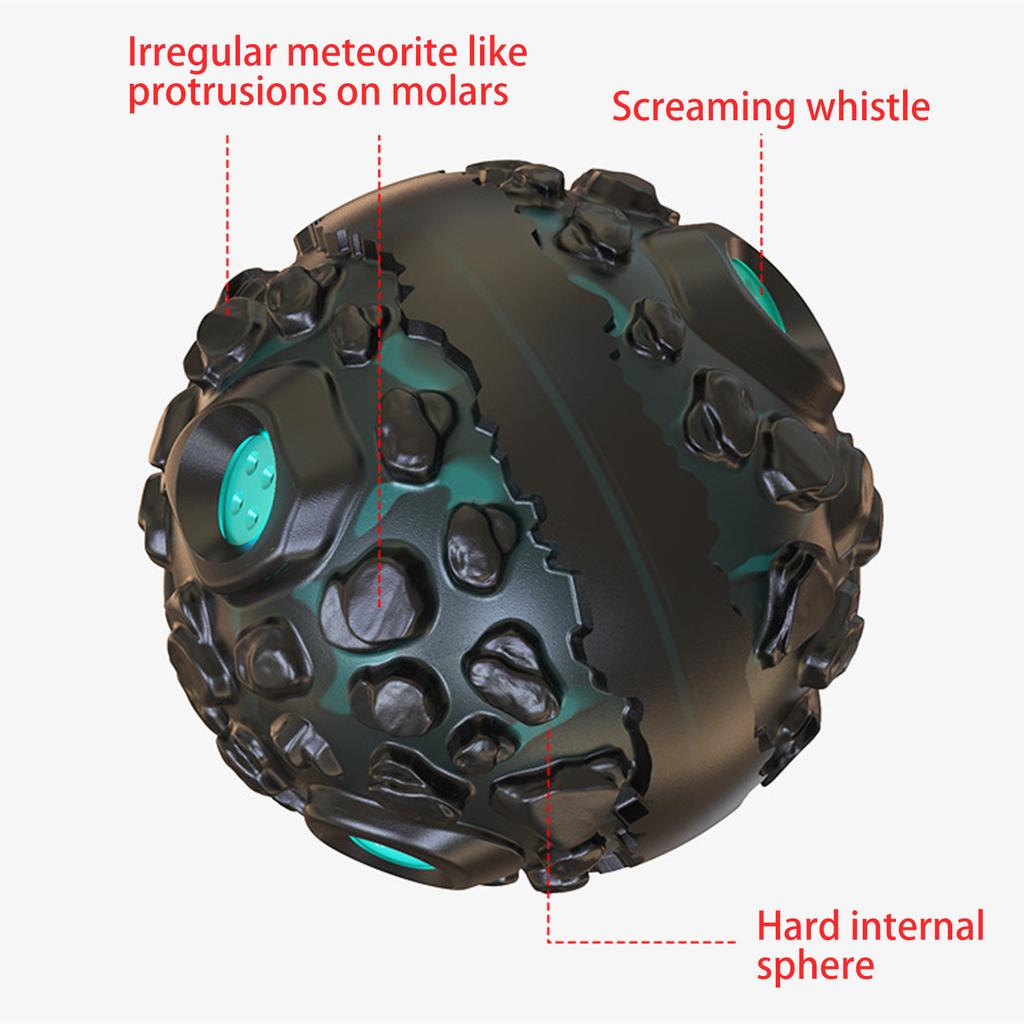 Мяч для собак для агрессивных любителей жевать - интерактивные игрушки для собак с забавным пищащим звуком, чтобы занять их, для мелких, средних и крупных пород, резиновые игрушки для жевания домашних животных