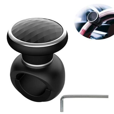 Ручка рулевого колеса Spinner ABS и Premium Fit для автомобилей, грузовиков и многого другого черного цвета