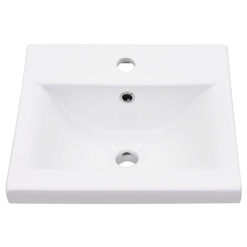 Bathroom Washbasin Stand with Sink Black Iron