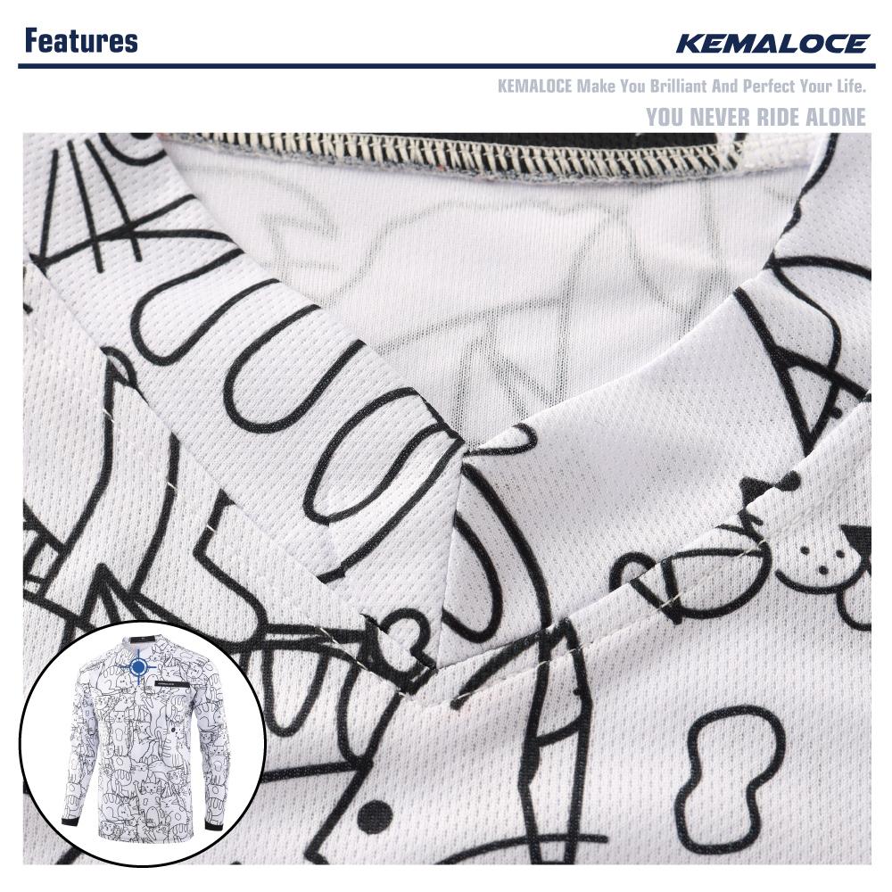KEMALOCE Мужской MTB Джерси с длинным рукавом унисекс, белые рубашки для мотокросса с героями мультфильмов, летняя одежда для скоростного спуска с мотором
