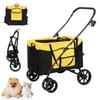 BriSunshine Pet Cart for Medium Separate Pet Dog Cart for Large Multiple Front Rear Wheel For Prevents Jumping For Small Easy To Stylish Dogs, Type,
