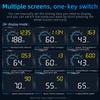 M12 HUD Автомобильный OBD2 GPS HUD Бортовой компьютер Автомобильный проектор Head Up Display Умные гаджеты Электроника для автомобиля Спидометр