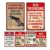 Warning Metal Plates Signs I Have Weapons Coop No Trespassing Vintage Wall Art Sign Decor For Man Cave Home Decor Plaque 20x30cm