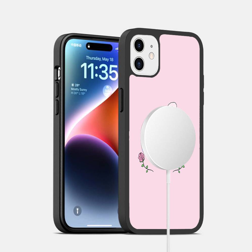 Милый Мультяшный Кролик Эстер Магнитный Чехол Для Magsafe Для iPhone 17 Air 16 15 14 13 12 11 Pro Max Plus Беспроводная Зарядка