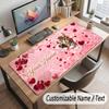 Cat Theme Customized Mouse Pad Personalized Print Name Text Desk Mat For Home Office Table Decor